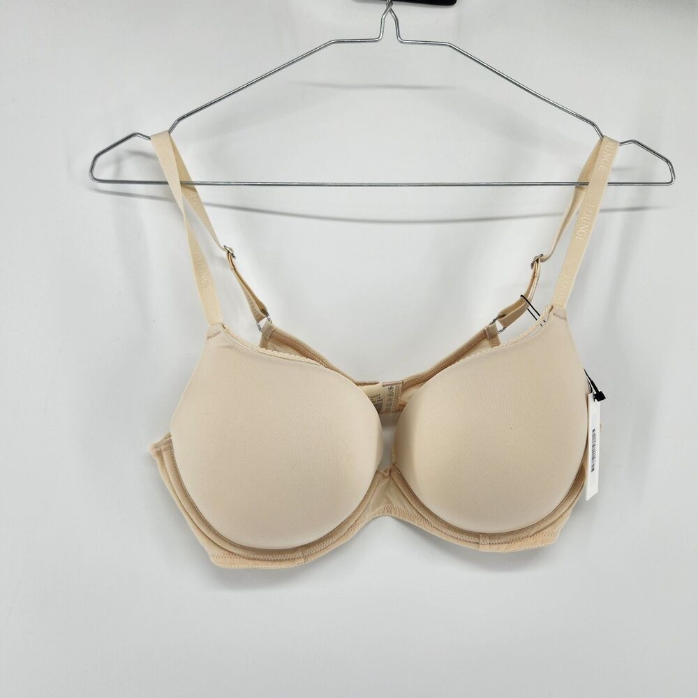 Lounge Women's 34DD Beige Latte Comfort Push‎ Up T-Shirt Bra NWT